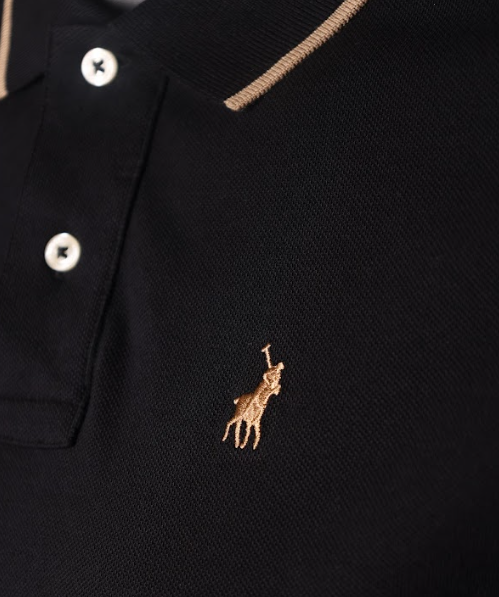 Polo Golfer Long Sleeve Essential Pique Black